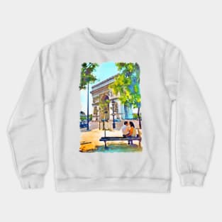 The Arc de Triomphe Paris Crewneck Sweatshirt